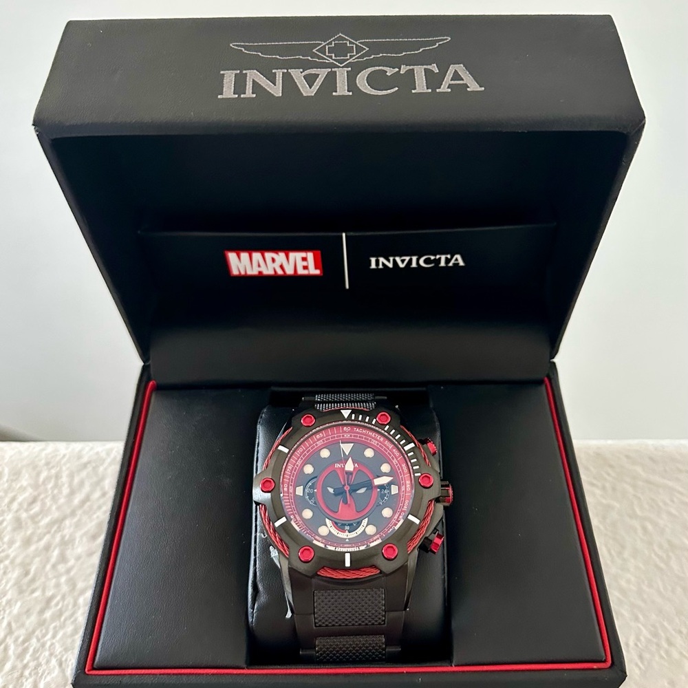 NWOT Invicta Marvel Deadpool Men's Watch